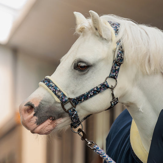 Imperial Riding Headcollar Petit, grimma för shettis med fuskpäls