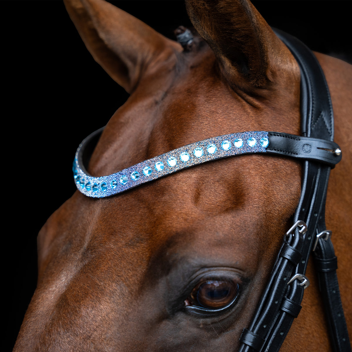 Browband Slim, läderpannband
