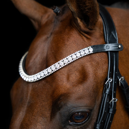 Browband Slim, läderpannband