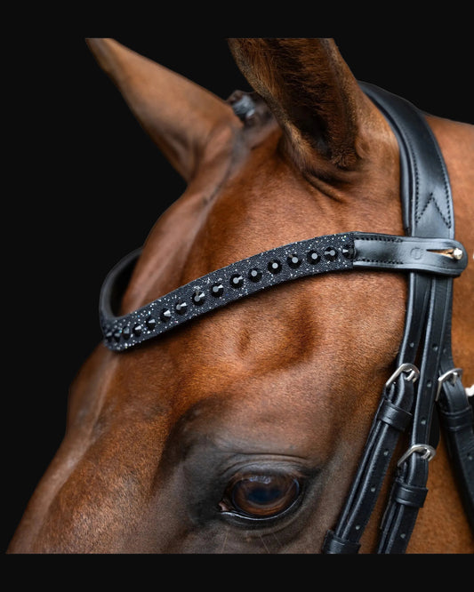 Browband Slim, läderpannband
