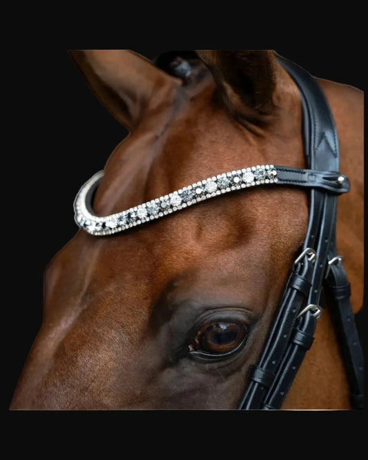 Browband Slim, läderpannband