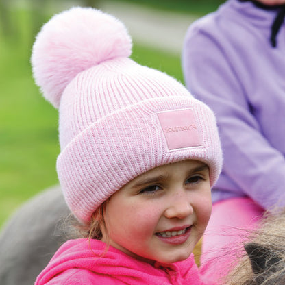 Equetech Recycled Junior Luxe Pom Hat, mössa i återvunnen polyester