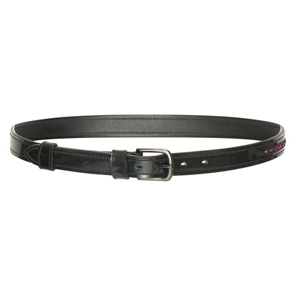 Belt Olania Sparkle, smalt läderbälte, flera färger