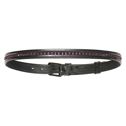 Belt Olania Sparkle, smalt läderbälte, flera färger