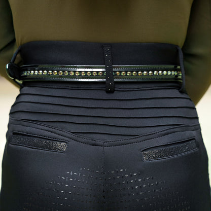 Belt Olania Sparkle, smalt läderbälte