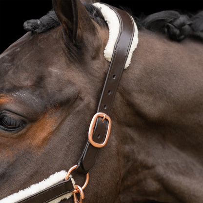 Imperial Riding Headcollar Luxury, lädergrimma med vaddering