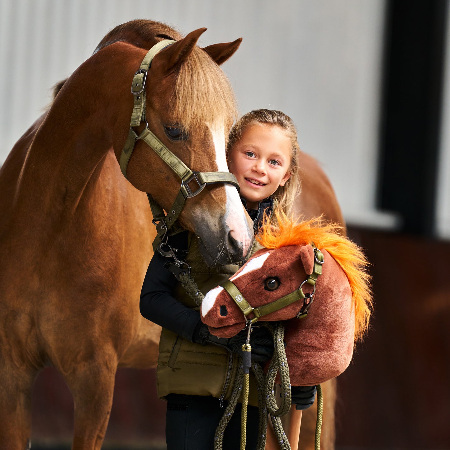 Hobby Horse Grand Prix, käpphäst med naturtrogen tjock man, flera färger