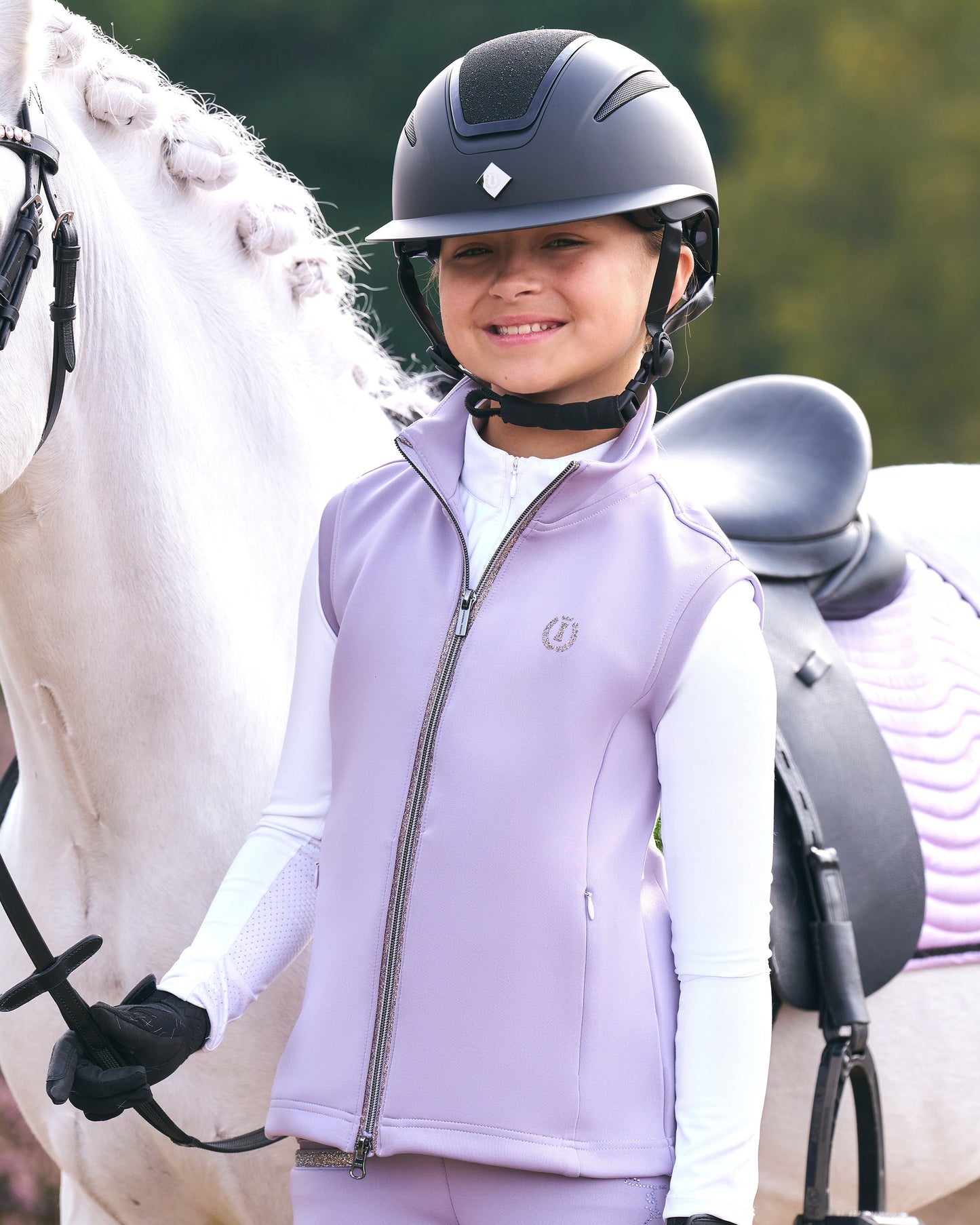 Kids Bodywarmer Izzy Sun, tunn ridväst barn/junior