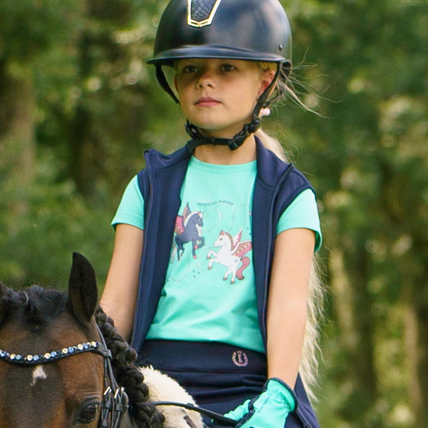 Imperial Riding Bodywarmer Izzy Sun Kids, skön ridväst för barn/junior