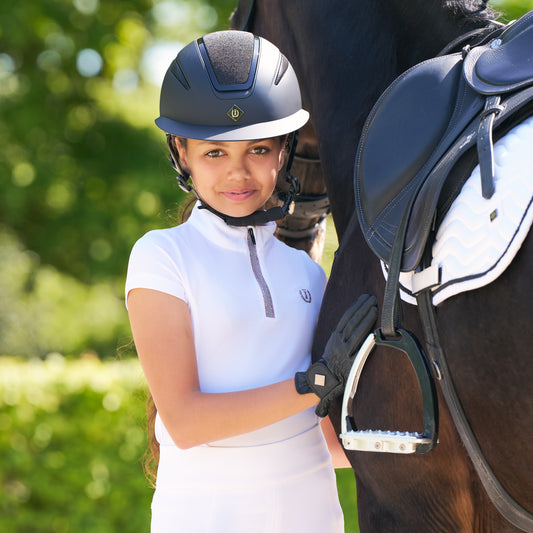Imperial Riding Kids Top Arly, t-shirt med glittrig dragkedja
