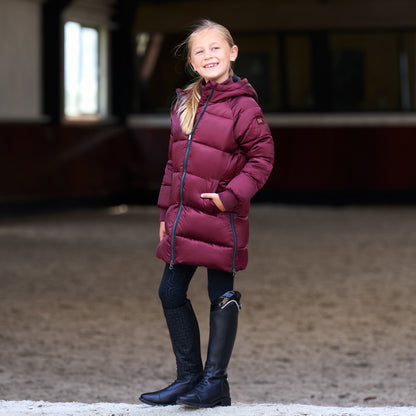 Kids Puffer Jacket Bodie, vadderad ridkappa med luva för barn junior, flera färger