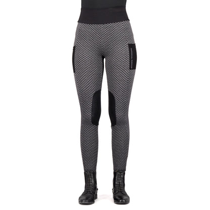 Imperial Riding Riding Tights Diamond Bubble Knee, knäskodda ridtights med hög midja