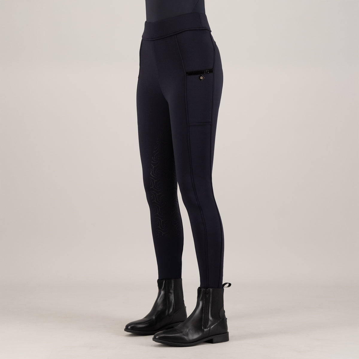 Riding Tights Teddy FullGrip, helskodda vinterridtights