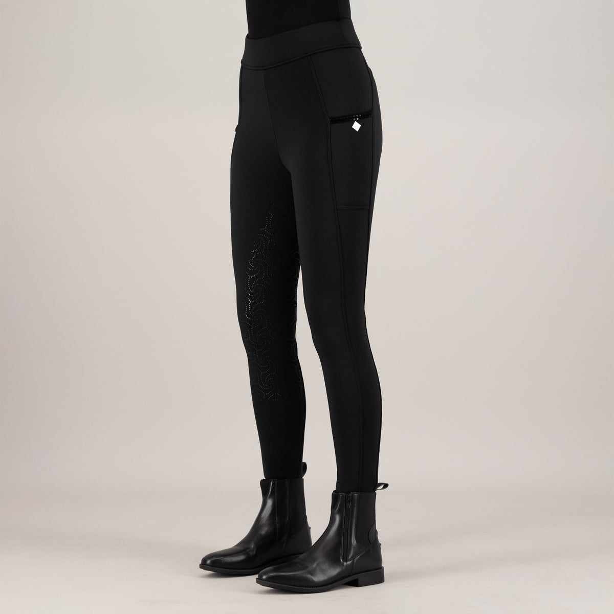 Riding Tights Teddy FullGrip, helskodda vinterridtights