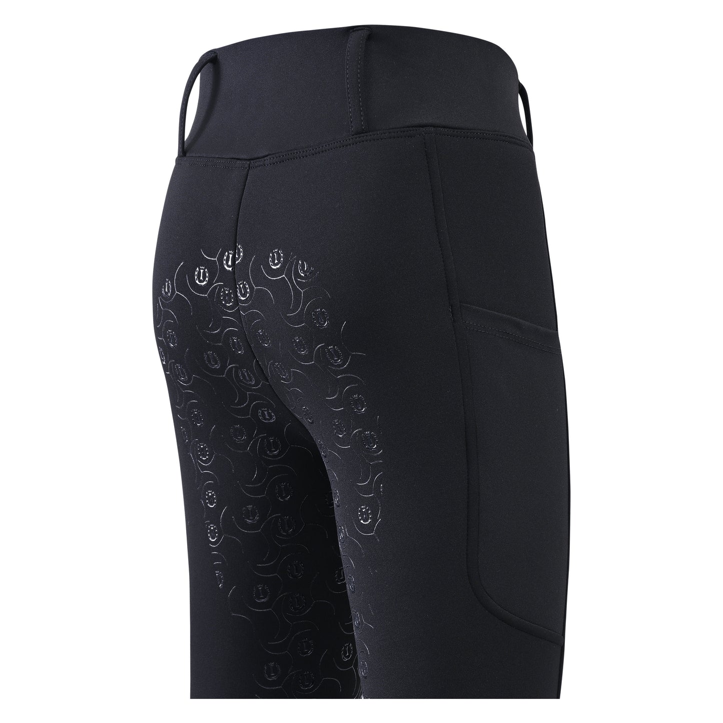 Kids Riding Tights Laura FullGrip, vintertights junior