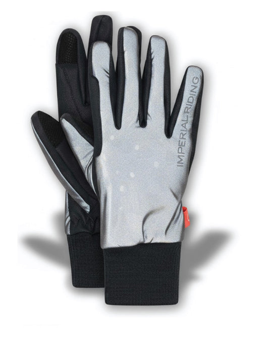 Gloves Hide&Shine Hi-Viz, reflekterande ridhandskar