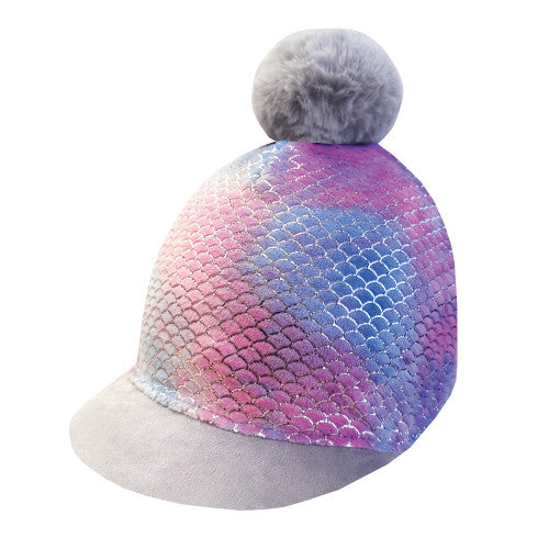 Equetech Marina Mermaid Hat Silk, hjälmöverdrag sjöjungfru