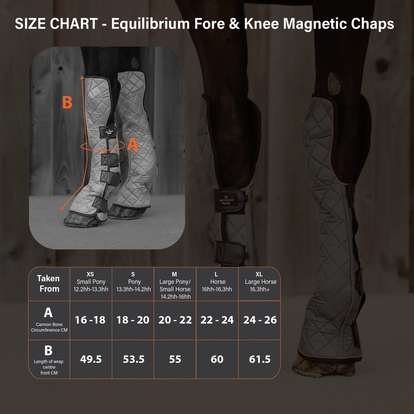 Therapy Fore & Knee Magnetic Chaps Equilibrium