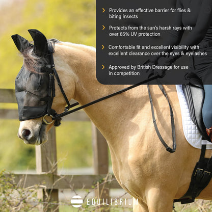 Net Relief Riding Mask, skydd för hästens ögon och öron