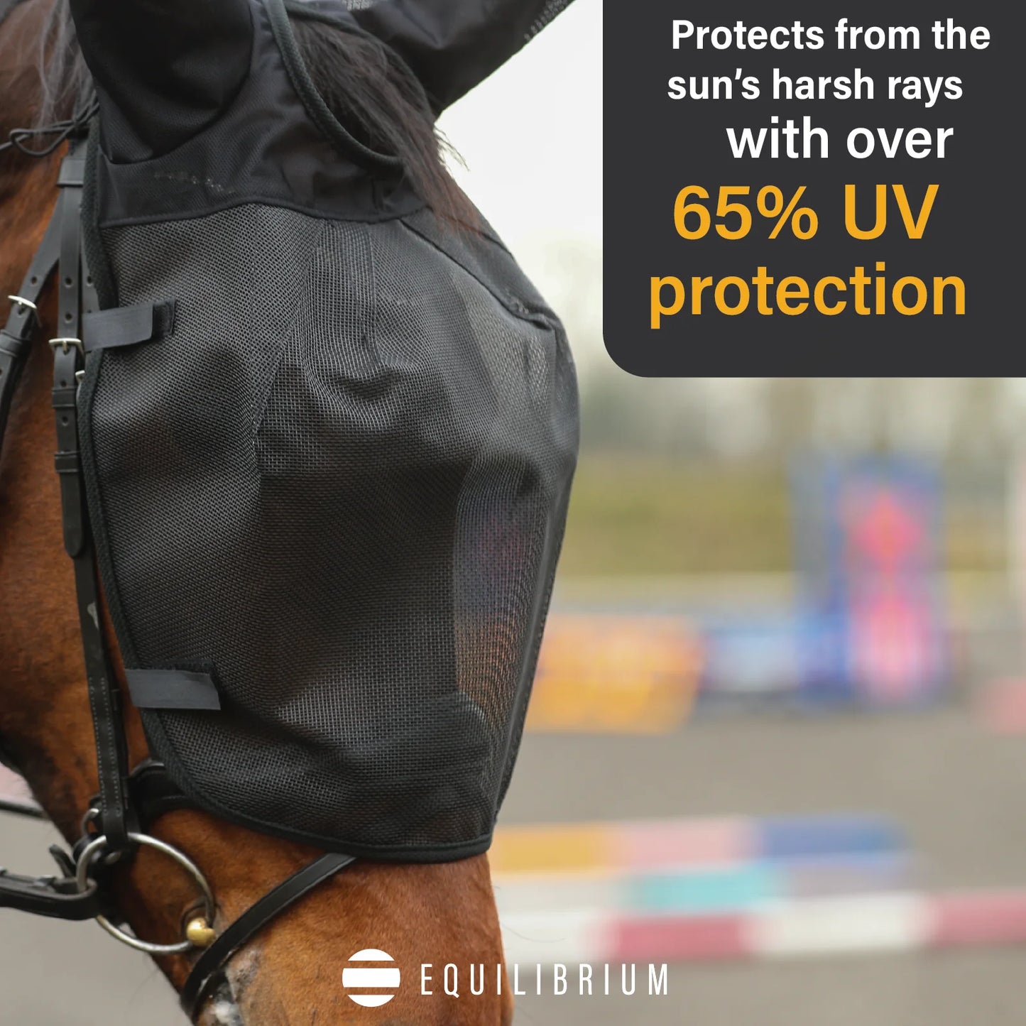 Net Relief Riding Mask, skydd för hästens ögon och öron