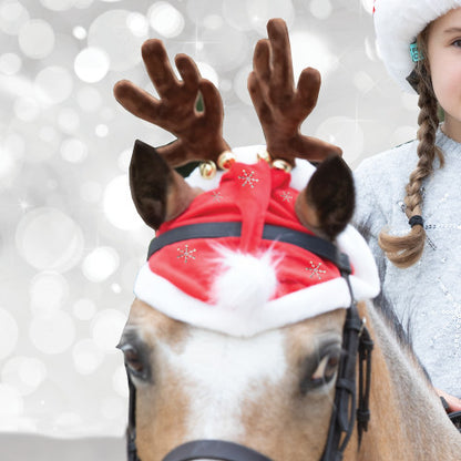 Equetech Reindeer Antler Bridle Accessory, renhorn i jultema