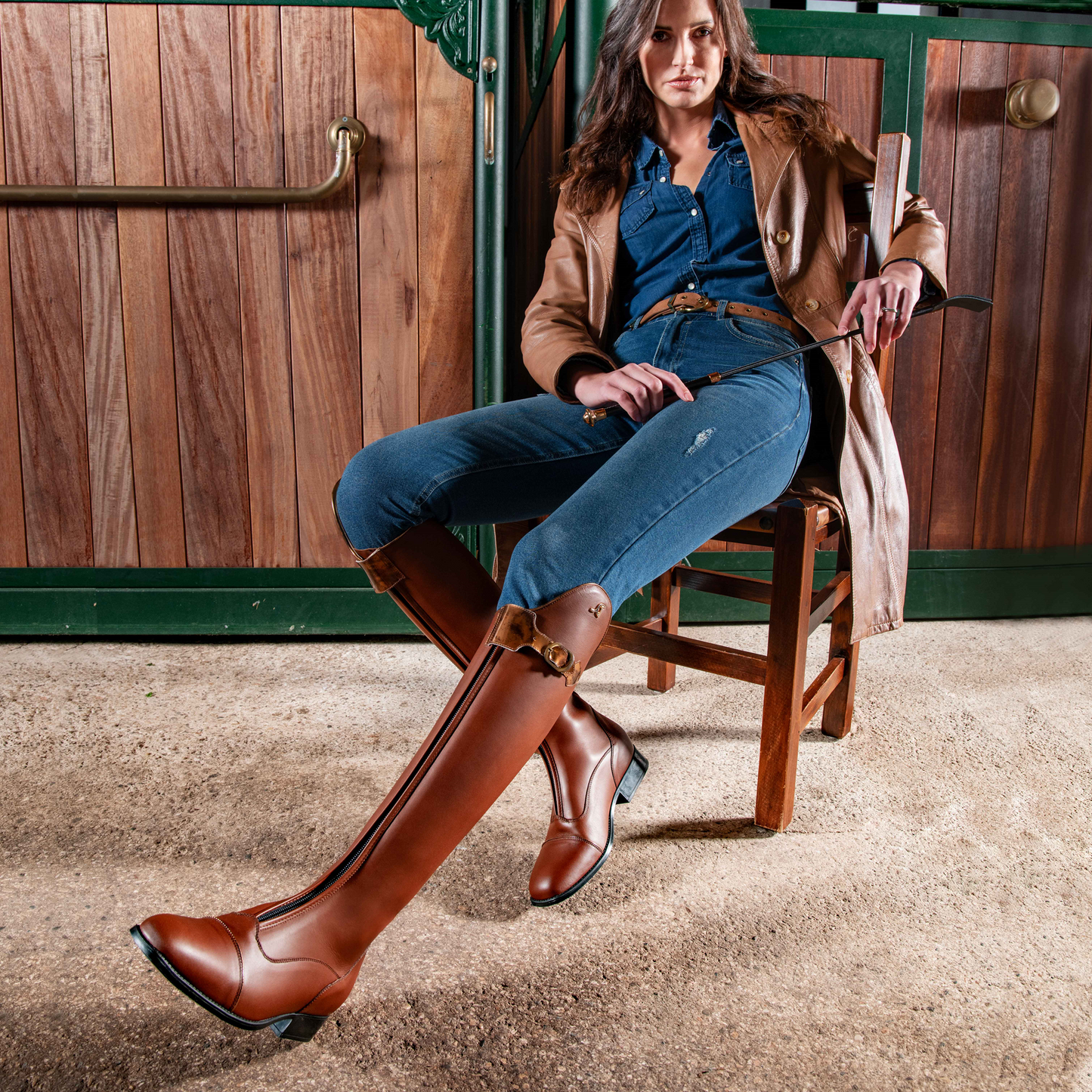 Impero, formskuren dressyrstövel i polomodell