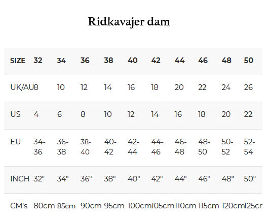 Ridkavajer dam Equetech