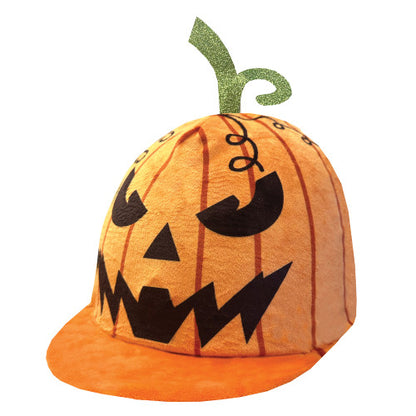 Equetech Wicked Pumpkin Hat Silk, hjälmöverdrag pumpa