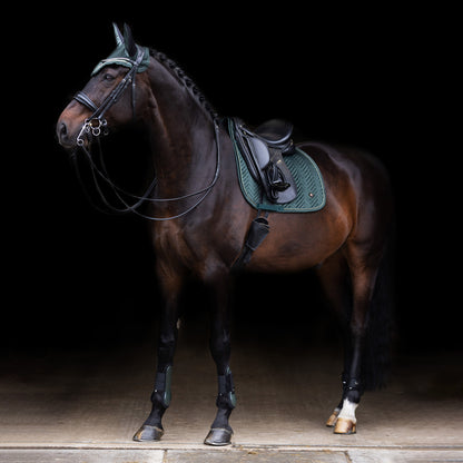 Imperial Riding Saddlepad Shadow DR, dressyrschabrak i sammet med quiltat mönster