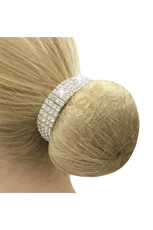Crystal Bun Ring, elastiskt smycke till hårknut