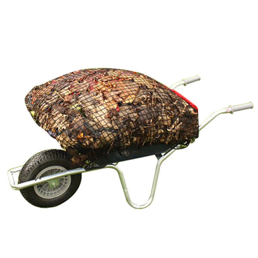 Wheelbarrow Net, svart nät för skottkärra