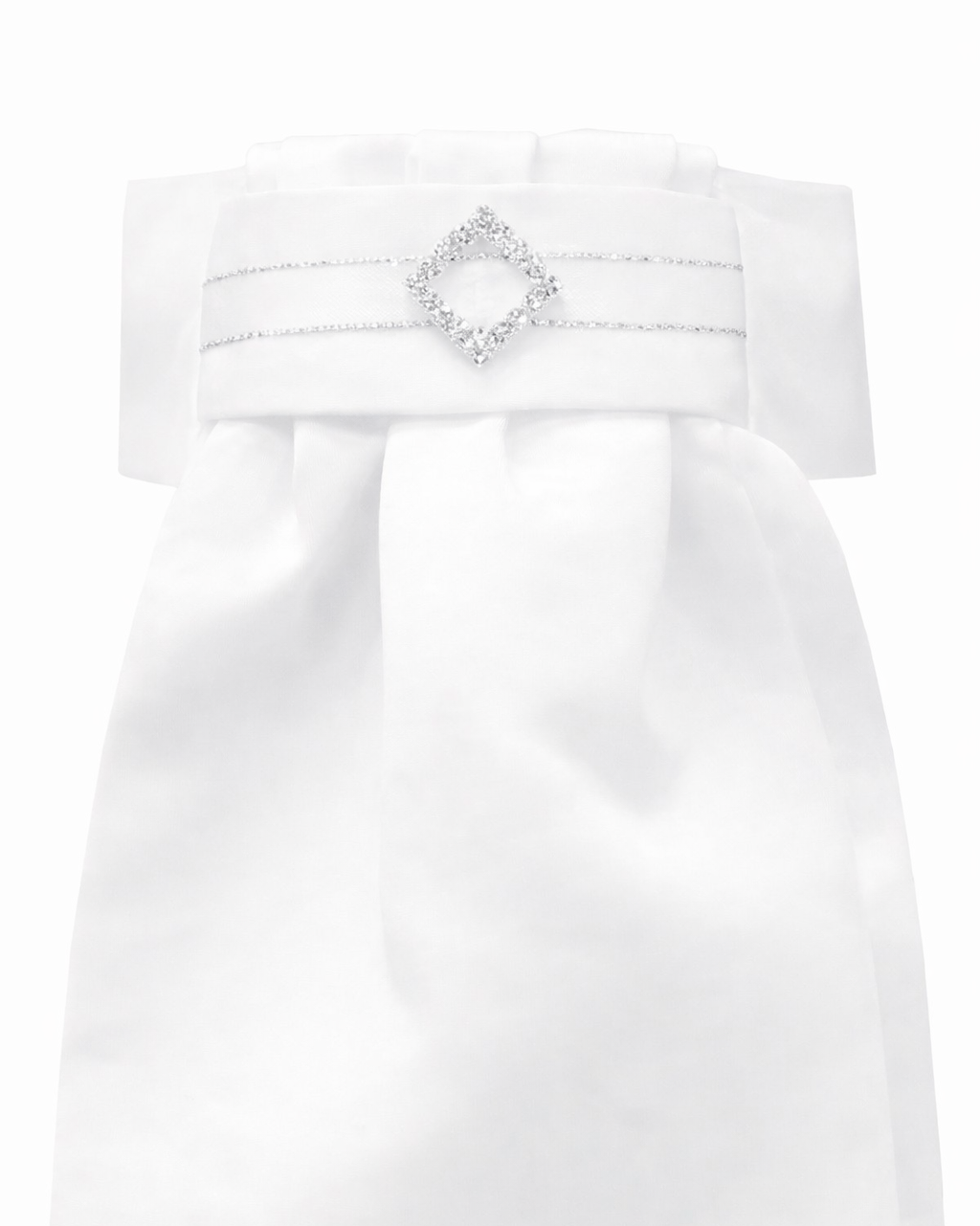 Deluxe Ready Tied Stock Diamond Diamante, plastrong kardborrefäste