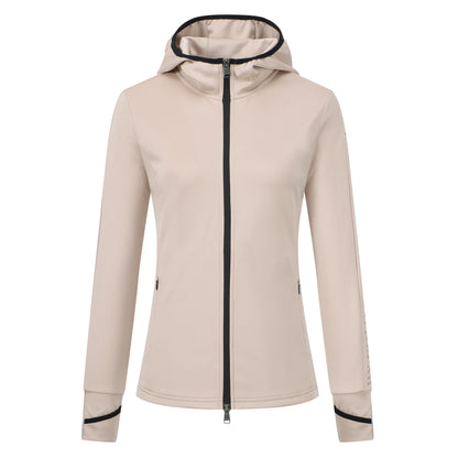 Cardigan Ashley, snygg ridtröja med dragkedja och luva, flera färger