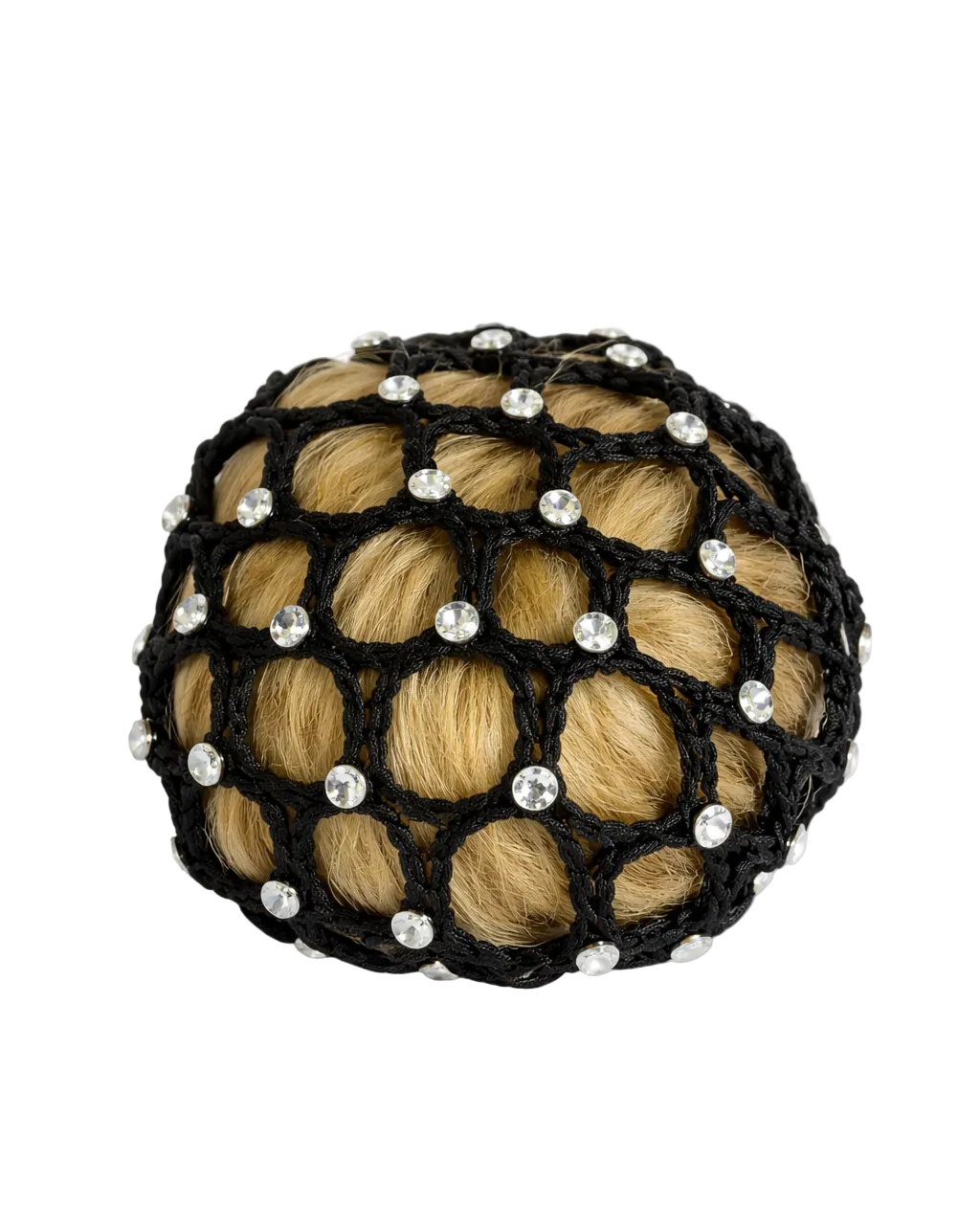 Crystal Bun Net, hårband med kristaller