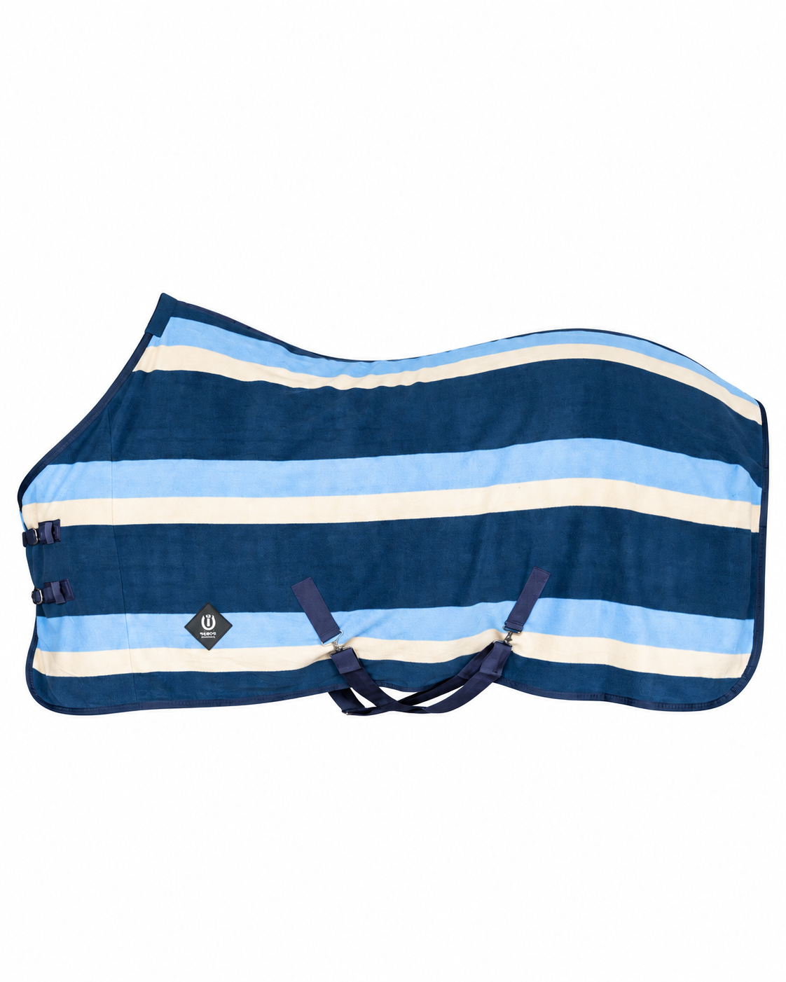 Fleece Blanket Stripe, fuktabsorberande med sportig design