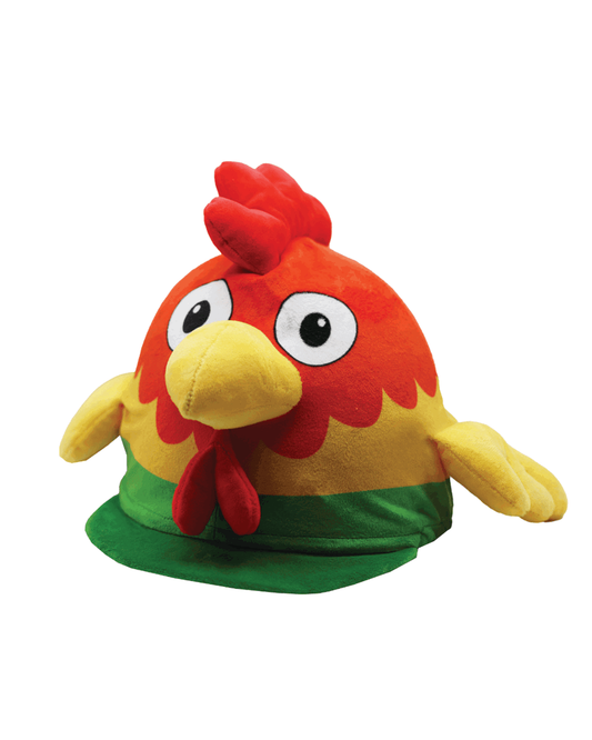 Rocky Rooster Hat Silk, hjälmöverdrag tupp