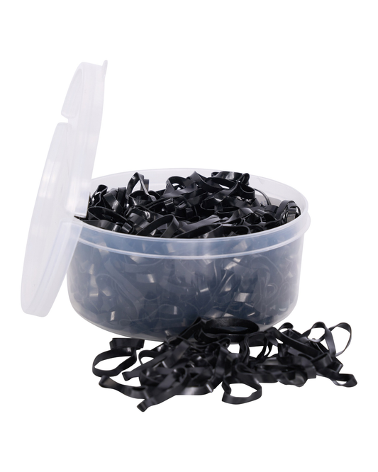 Plaiting-Bands, breda gummiband knoppning