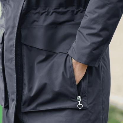 Utopia Long Waterproof Stretch Riding Coat, vattentät ridkappa med hållbar tillverkning