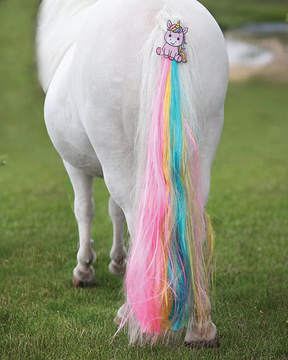Unicorn Sparkle Tail Tassel, enhörningsdekoration till hästens svans