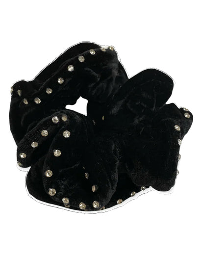 Hair Scrunchie Velvet, hårsnodd med kristaller