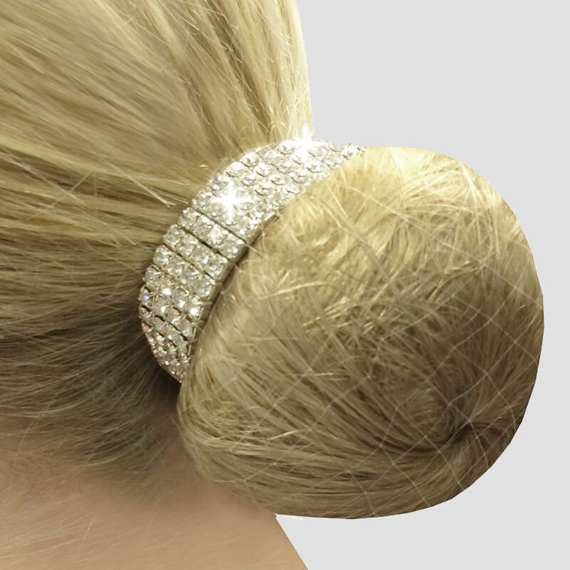 Equetech elastiskt smycke med kristaller till din hårknut