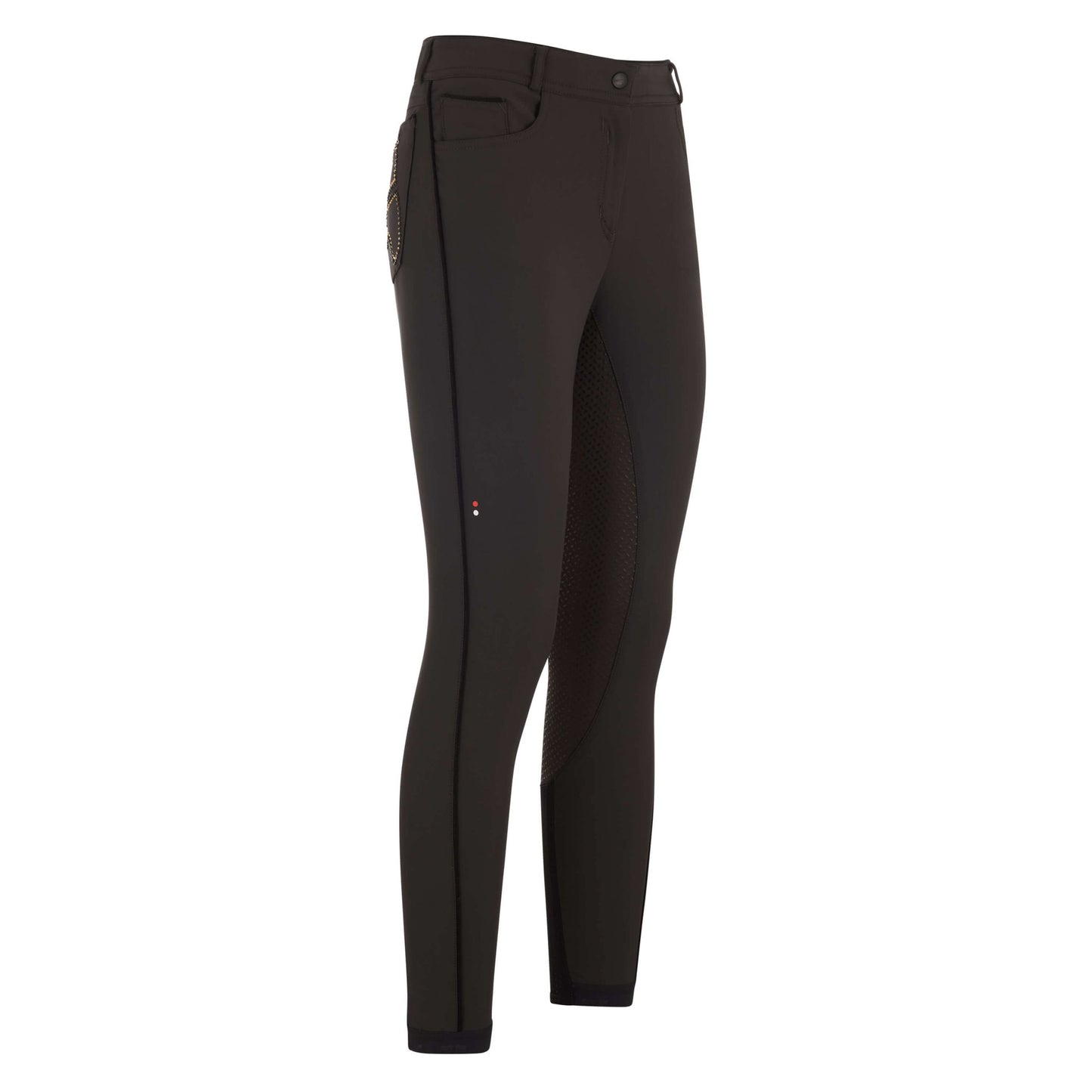 Euro-Star Indigo Diamond Full Grip, helskodda ridbyxor med Swarowski dekorationer