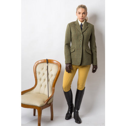 Equetech Ladies Claydon Deluxe Tweed Riding Jacket, klassisk engelsk ridkavaj i tweed