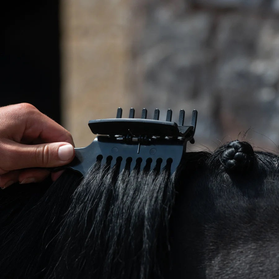 Imperial Riding Braiding Plaiting Comb, flätkam med klämma